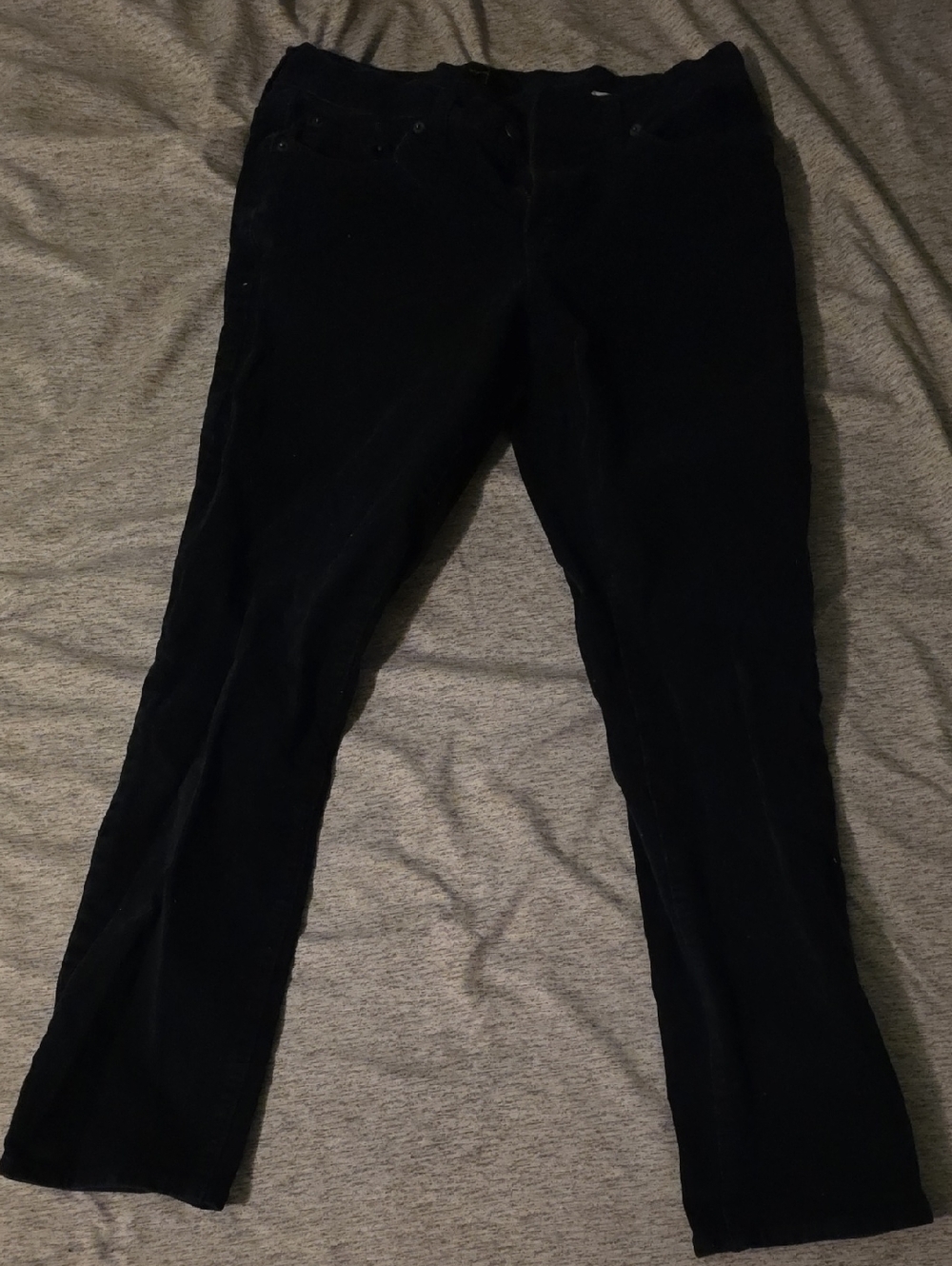 Banana Republic Men's Bluish Black Corduroy Trousers